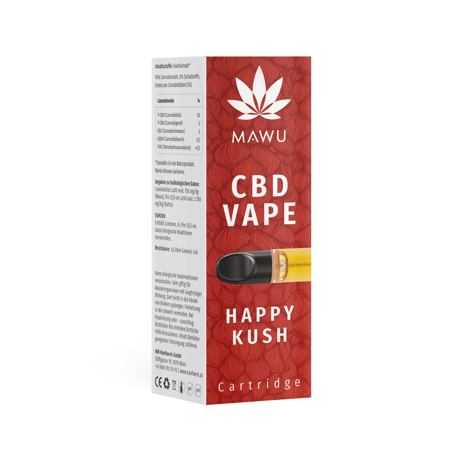 Premium High | CBD Vape Kartusche Happy Kush Premium High | CBD Vape Kartusche Happy Kush