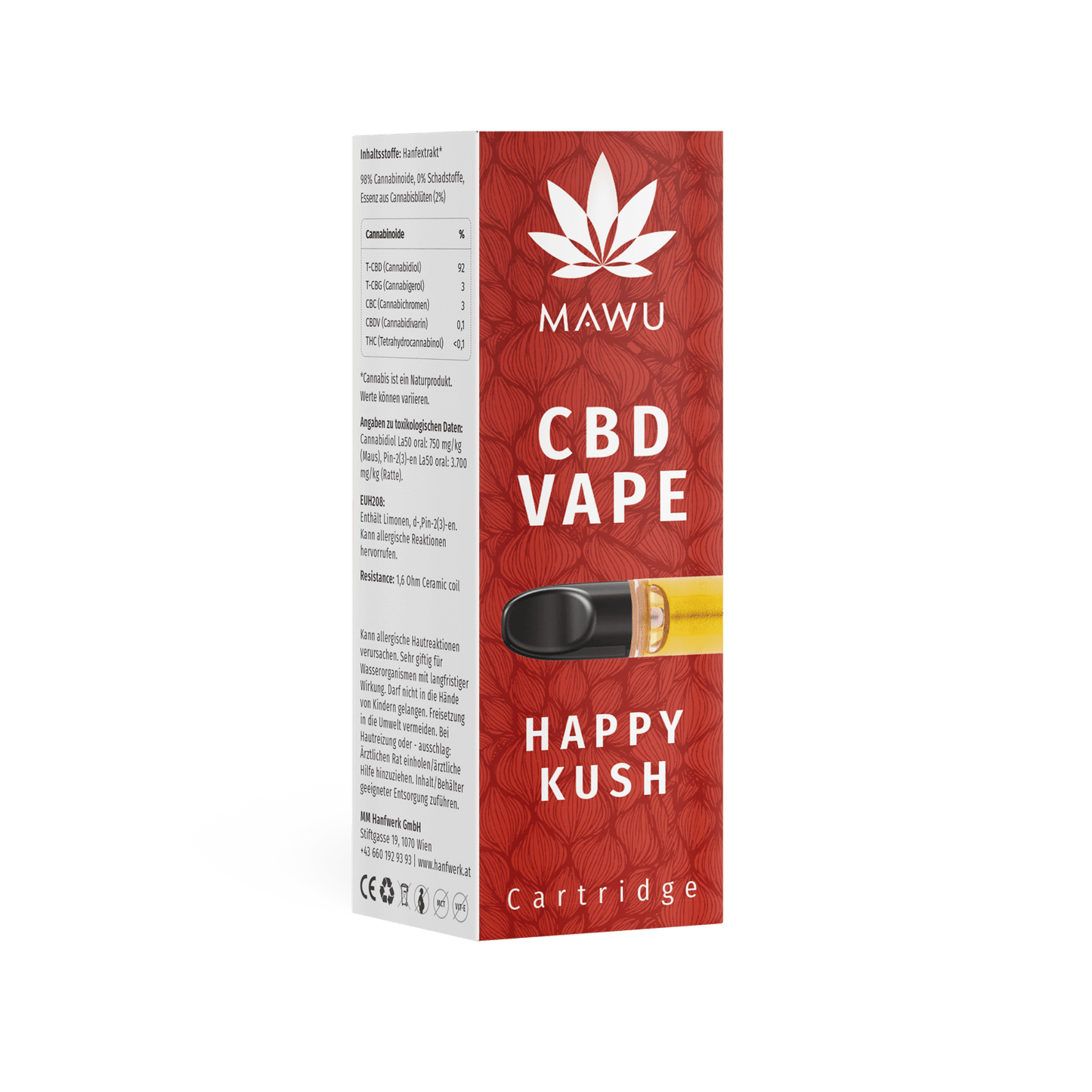 CBD Vape Kartusche Happy Kush 1ml