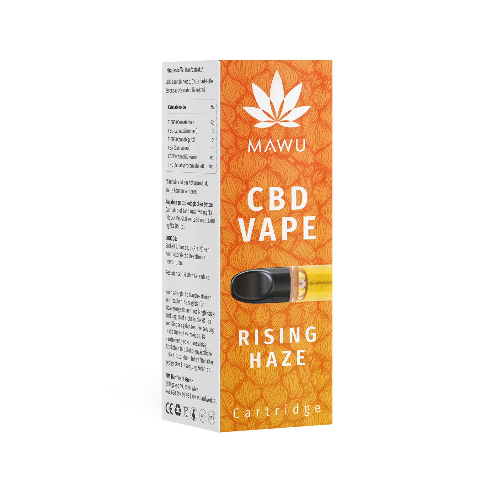 Premium High | CBD Vape Kartusche Rising Haze Premium High | CBD Vape Kartusche Rising Haze